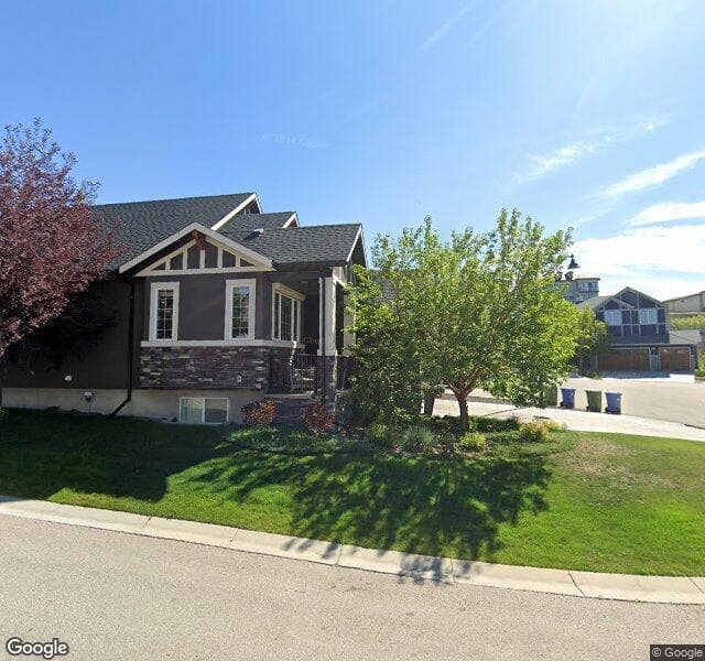 Street view of 432 Aspen Glen Place SW, Calgary