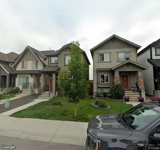 Street view of 71 Masters Heights SE, Calgary
