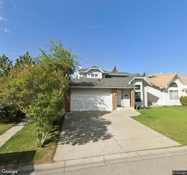 Street view of 332 Hawkcliff Way NW, Calgary