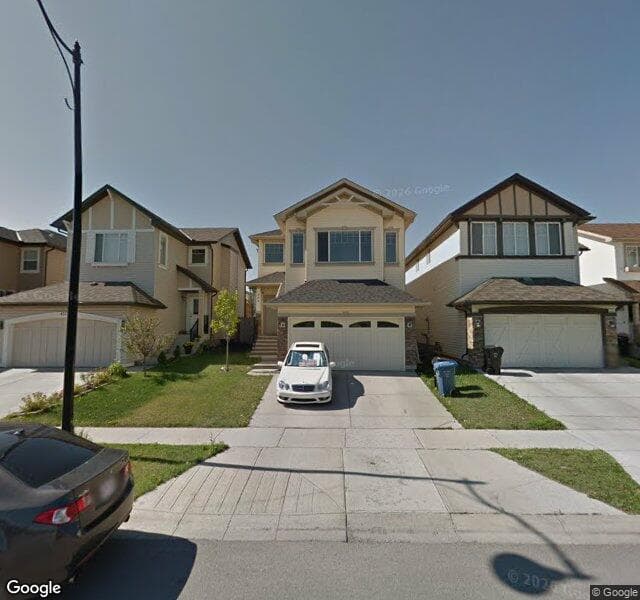 Street view of 408 New Brighton Drive SE, Calgary