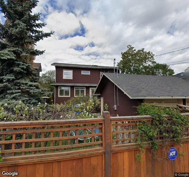 Street view of 1312 7 Street NW, Calgary