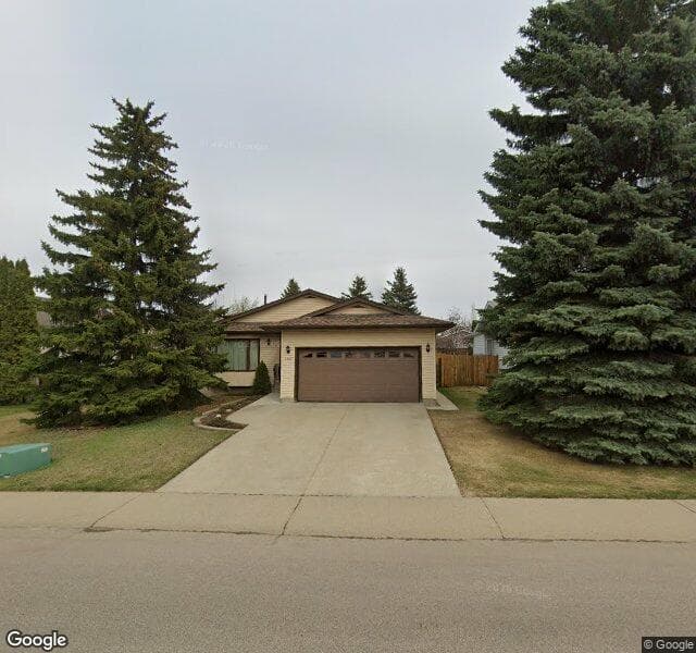 Street view of 5807 186 Street NW, Edmonton