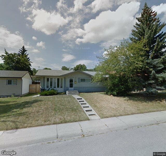 Street view of 7211 Fleetwood Drive SE, Calgary