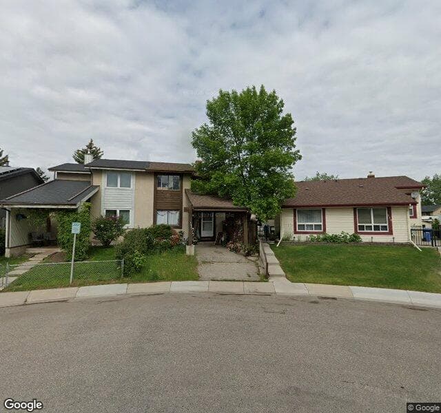 Street view of 127 Pinecliff Close NE, Calgary