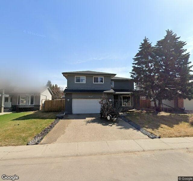 Street view of 7447 182 Street NW, Edmonton