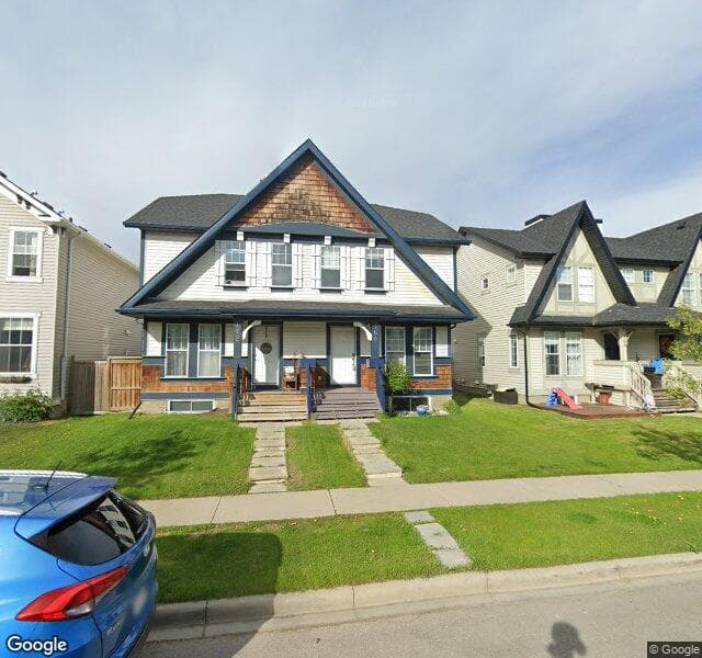 Street view of 168 Elgin Meadows Gardens SE, Calgary