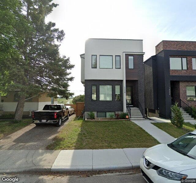 Street view of 1446 Russell Road NE, Calgary