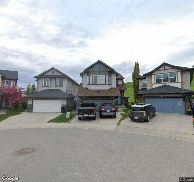 Street view of 132 Chaparral Valley Terrace SE, Calgary
