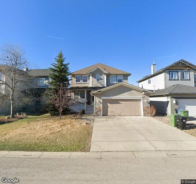 Street view of 49 Cougarstone Terrace SW, Calgary