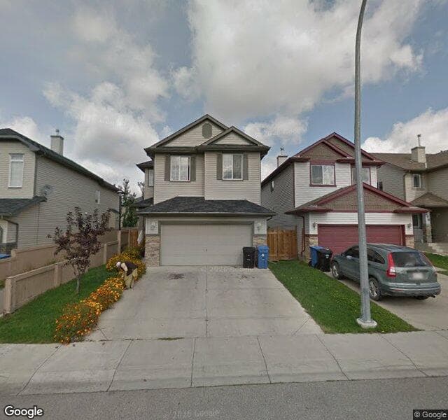 Street view of 97 Saddlecrest Green NE, Calgary