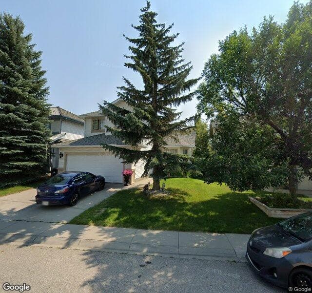 Street view of 21 Valley Meadow Close NW, Calgary