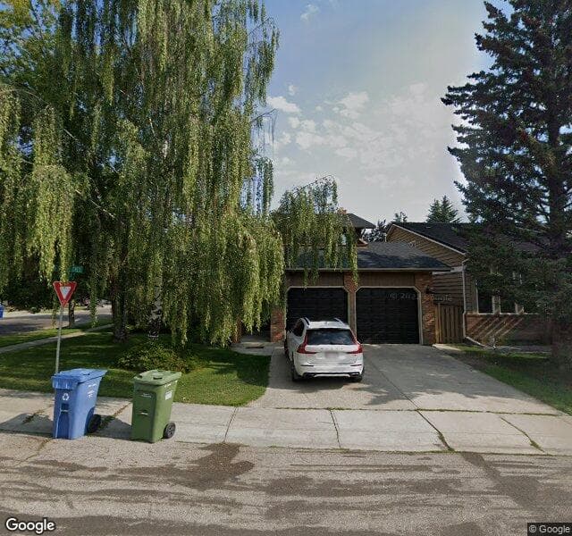 Street view of 3 Woodgrove Crescent SW, Calgary