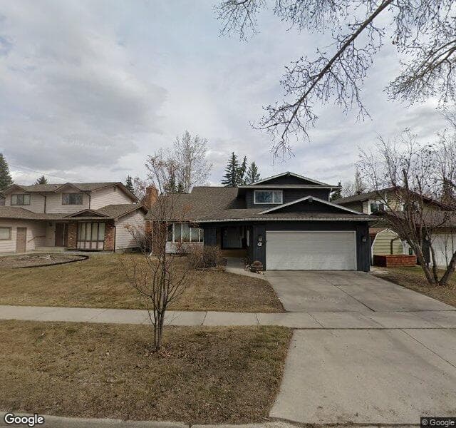 Street view of 13816 Parkland Boulevard SE, Calgary