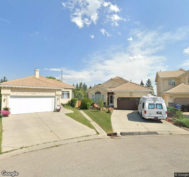 Street view of 923 Sierra Morena Place SW, Calgary