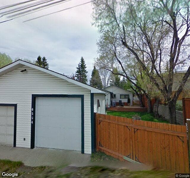 Street view of 6504 33 Avenue NW, Calgary