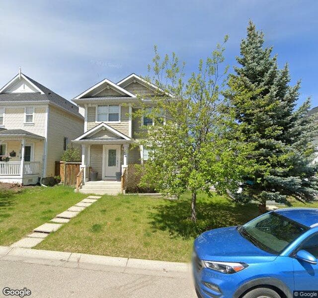 Street view of 34 Tuscany Valley Heights NW, Calgary