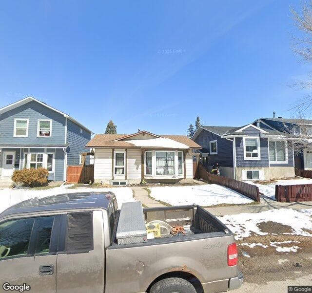 Street view of 58 Castleridge Drive NE, Calgary