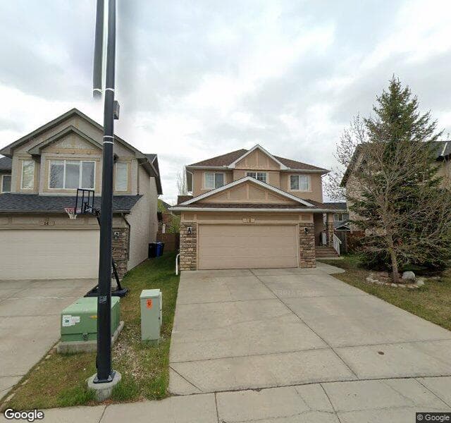 Street view of 18 Evergreen Park SW, Calgary