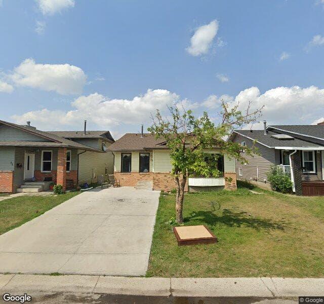 Street view of 15 Castlegrove Way NE, Calgary