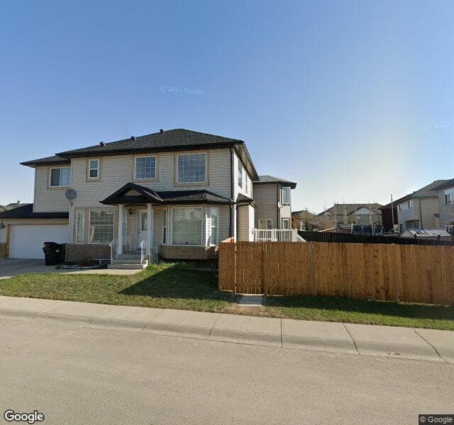 Street view of 446 Saddlecreek Way NE, Calgary