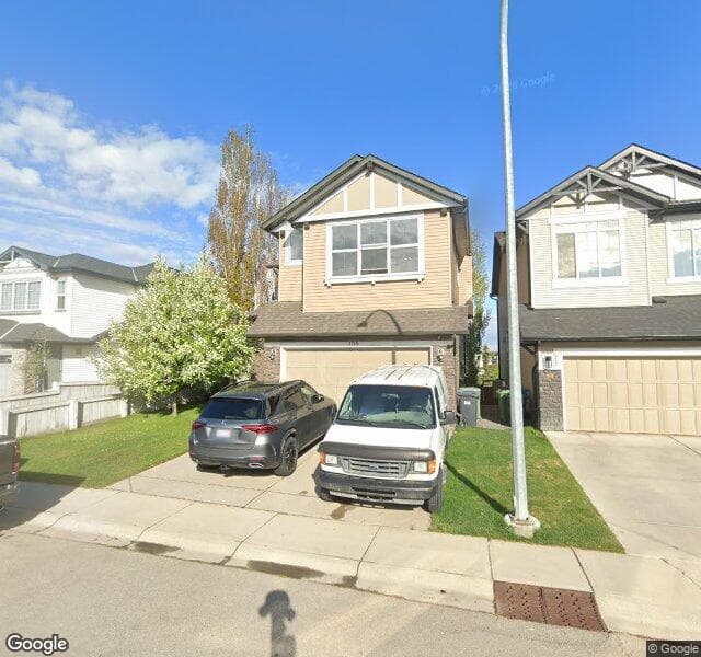Street view of 105 Brightonwoods Gardens SE, Calgary