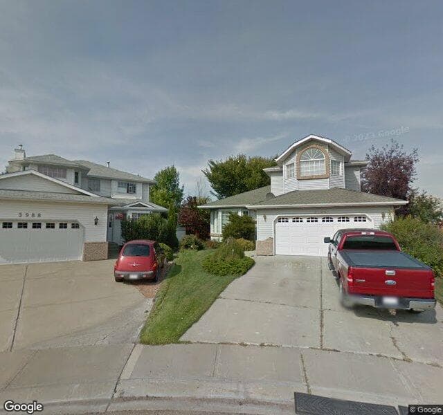 Street view of 5984 157 Avenue NW, Edmonton
