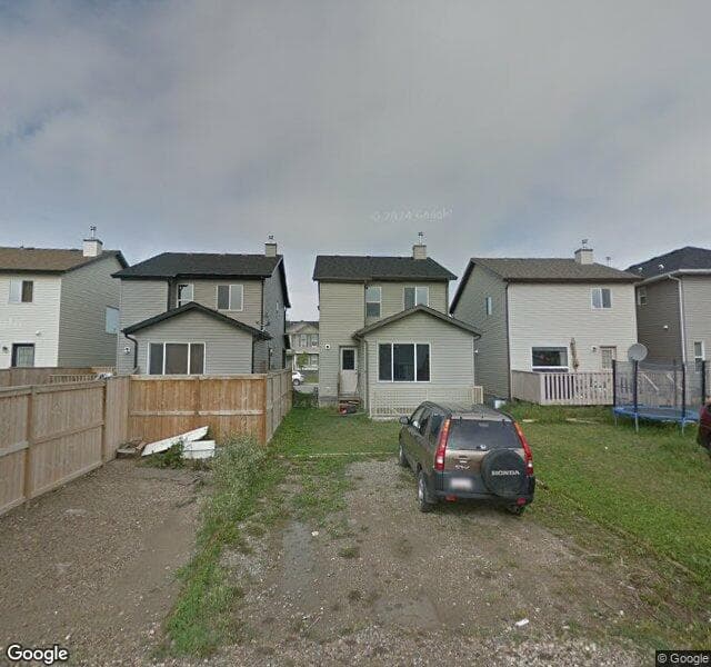 Street view of 9244 Saddlebrook Drive NE, Calgary