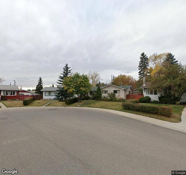 Street view of 46 Hutton Place SW, Calgary
