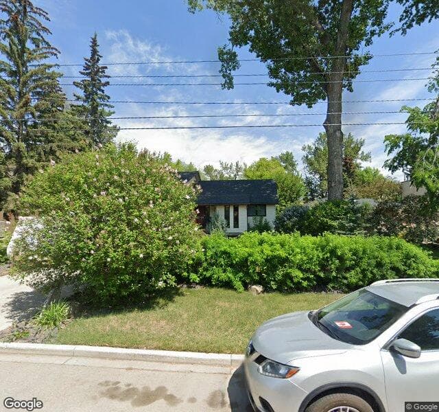 Street view of 6024 Bow Crescent NW, Calgary