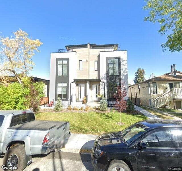 Street view of 1-2114 4 Avenue NW, Calgary