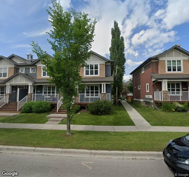Street view of 105 Chaparral Valley Drive SE, Calgary