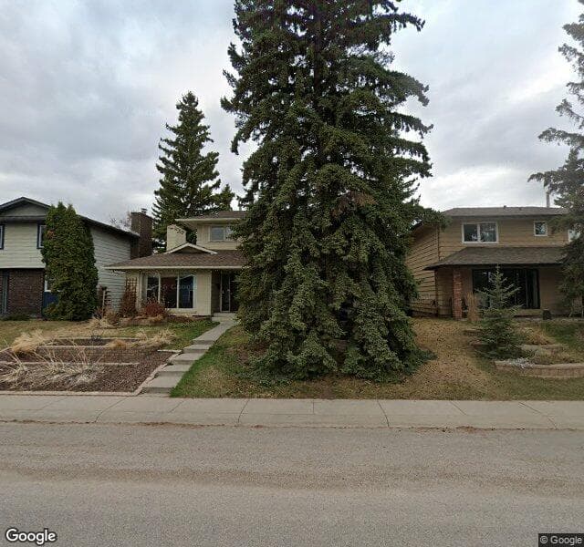 Street view of 13243 Lake Lucerne Road SE, Calgary