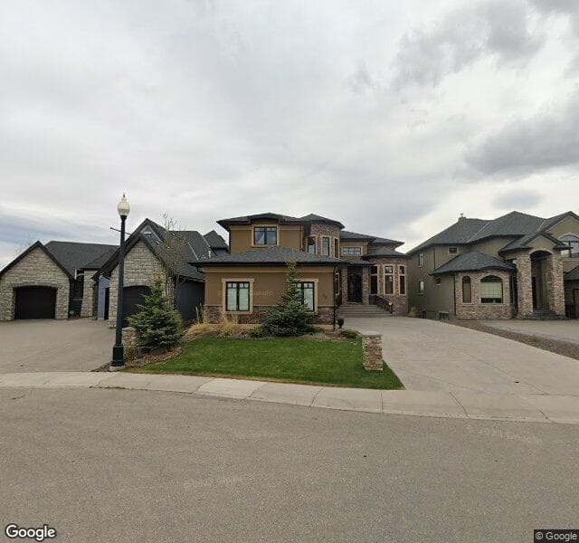 Street view of 52 Rockcliff Point NW, Calgary