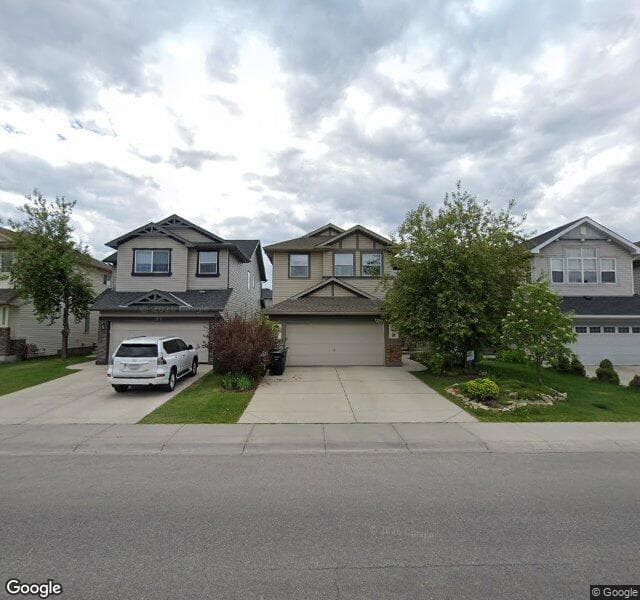 Street view of 91 Panamount Street NW, Calgary