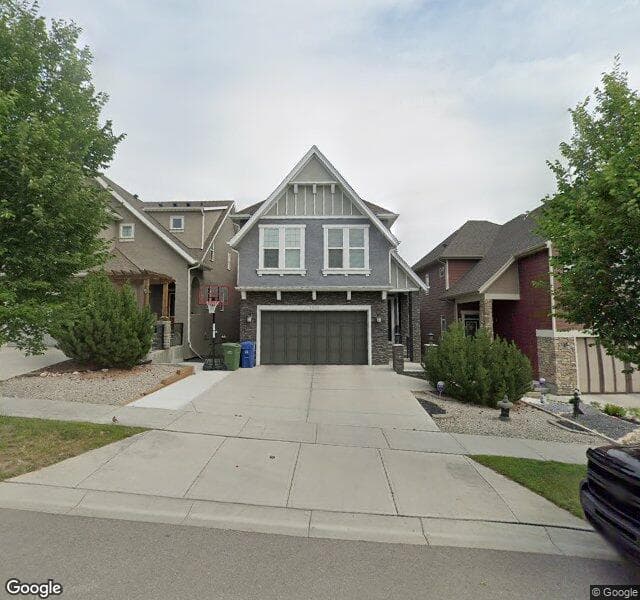 Street view of 7928 Masters Boulevard SE, Calgary