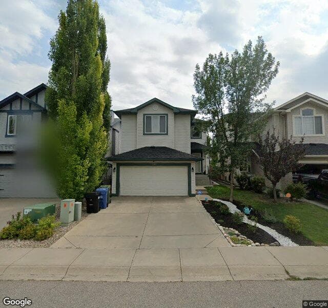 Street view of 100 Tuscany Ravine Crescent NW, Calgary