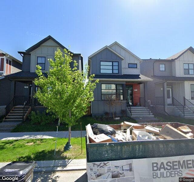 Street view of 76 Treeline Manor SW, Calgary