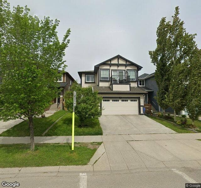 Street view of 24 Auburn Springs Boulevard SE, Calgary