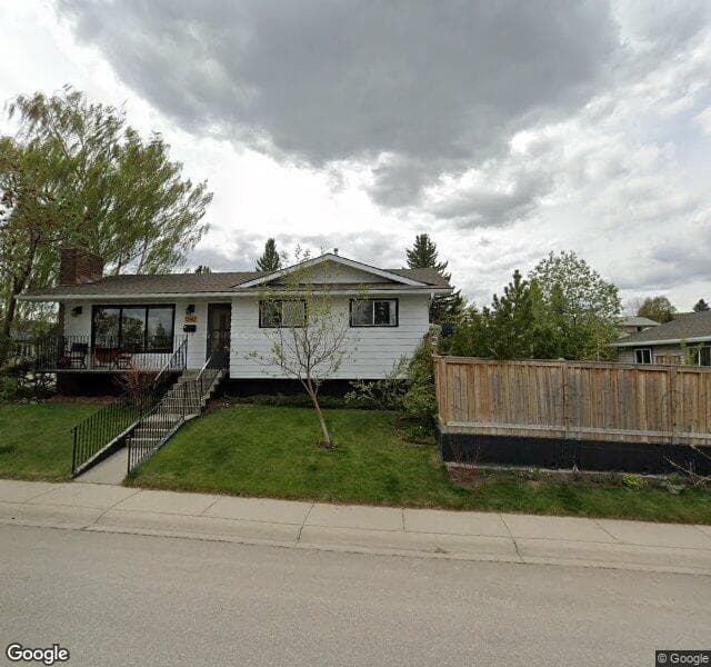 Street view of 1240 Hunterquay Hill NW, Calgary