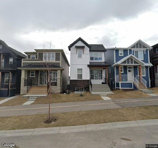 Street view of 619 Livingston Way NE, Calgary