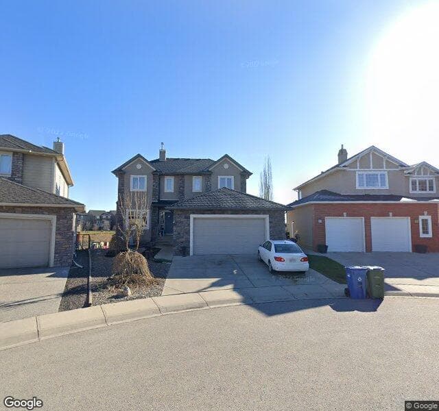 Street view of 34 Cougarstone Terrace SW, Calgary