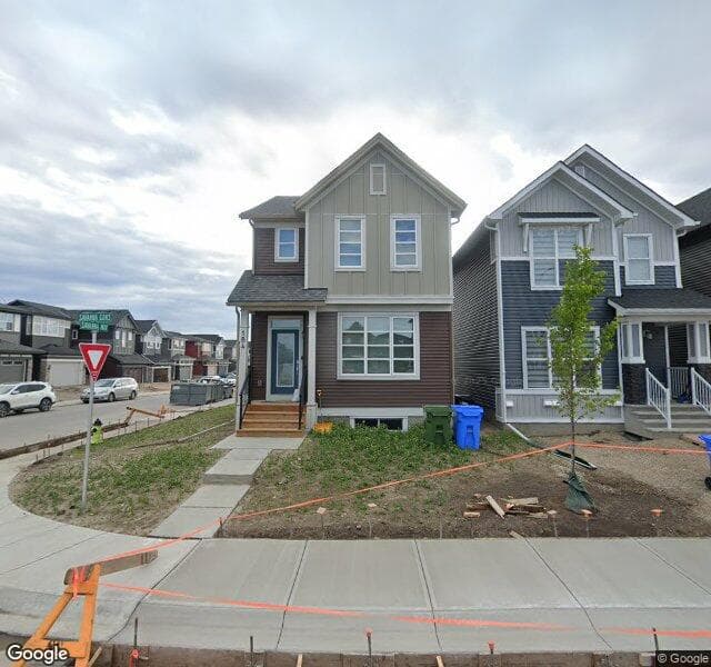 Street view of 97 Savanna Link NE, Calgary