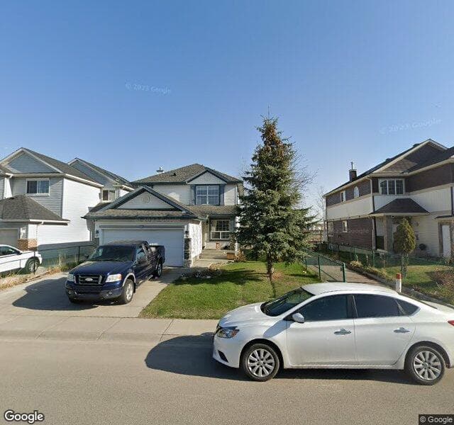 Street view of 614 Saddlecreek Way NE, Calgary
