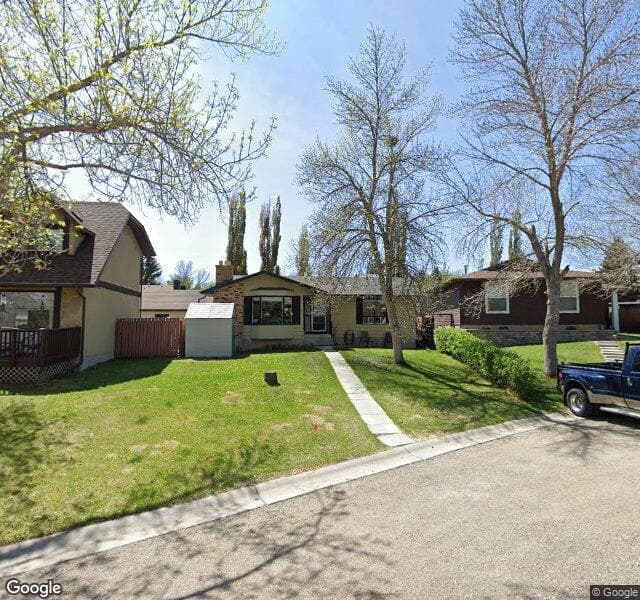 Street view of 52 Berwick Court NW, Calgary
