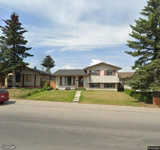 Street view of 4403 49 Street NE, Calgary