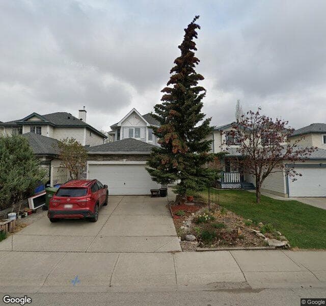 Street view of 108 Hidden Ranch Crescent NW, Calgary