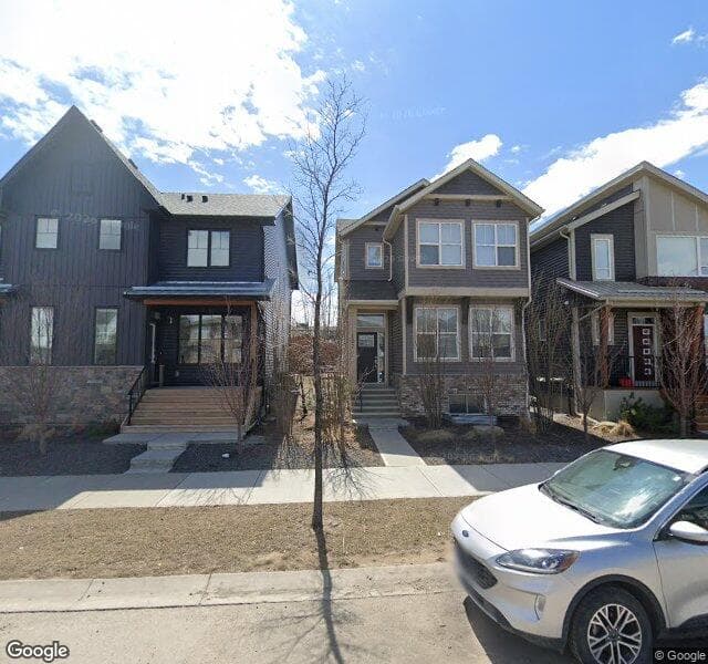 Street view of 127 Livingston Avenue NE, Calgary