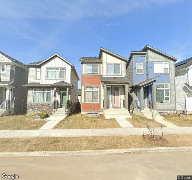 Street view of 17240 2 Street NW, Edmonton