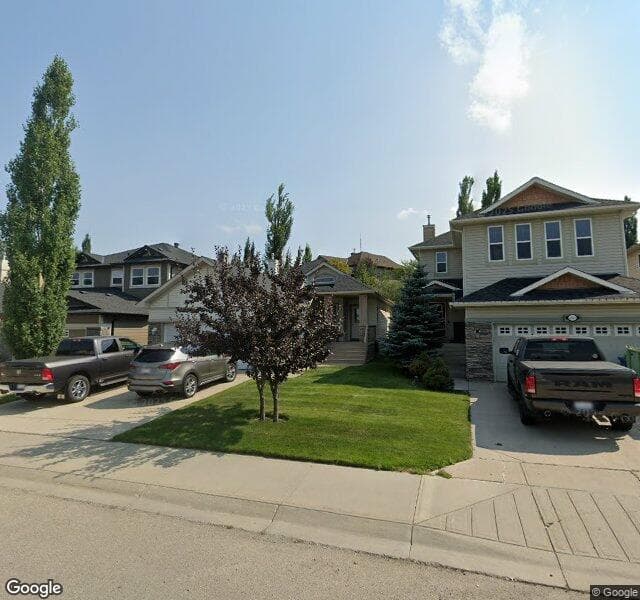 Street view of 12449 Crestmont Boulevard SW, Calgary