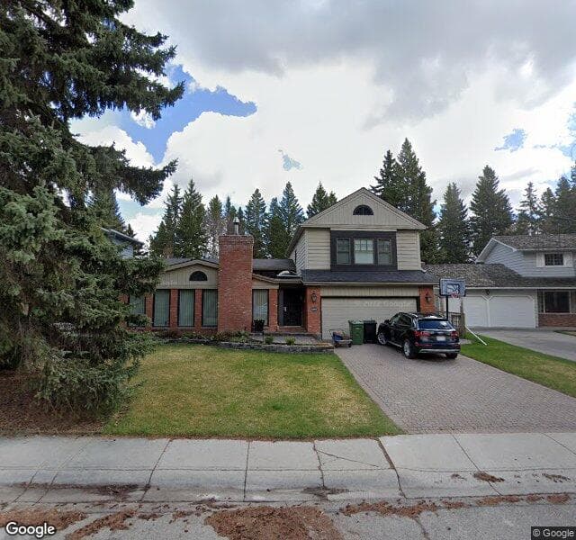 Street view of 6966 Leaside Drive SW, Calgary